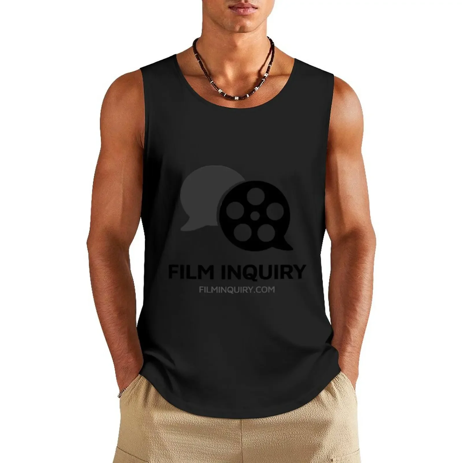 Film Inquiry: New Logo Tank Top Men's vest Men's summer clothes mens clothing Gym man