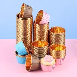 50PCS Muffin Cupcake Liner Cake Wrappers Baking Cup Tray Case Cake Paper Cups Pastry Tools Party Supplies