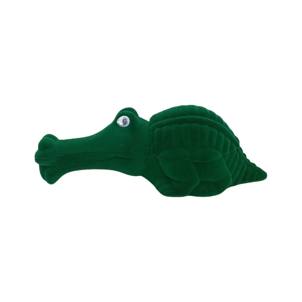 

Флокированная шкатулка для драгоценностей с изображением льва, крокодила, креативная шкатулка для колец для щенка, многофункциональный органайзер для ожерелья с осьминогом, коалой, пары