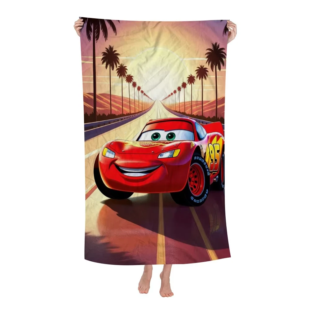 

Cars Flash McQueen R-Red 95 Microfiber Beach Towel Absorbent Quick Dry Soft Yoga Swimming Resort Mountain Climbing Towel