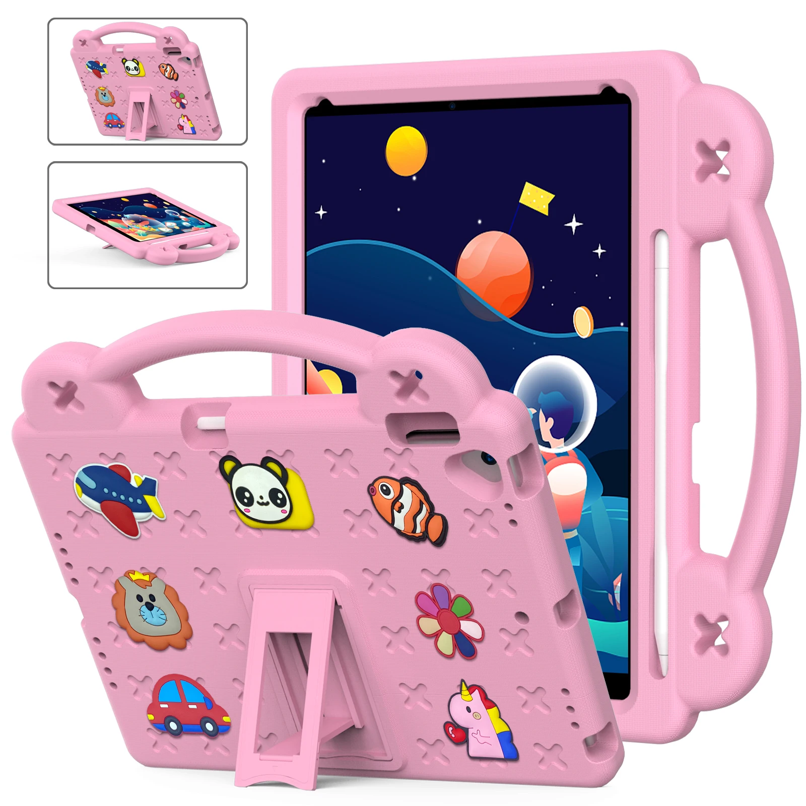 Kids EVA Bear Stand Case For iPad 10.2 inch  789th pro 2017 Air 3 2019 10.5inch  A1701 A1709 A1852 A2123 A2152 A2153 A2154 Cover