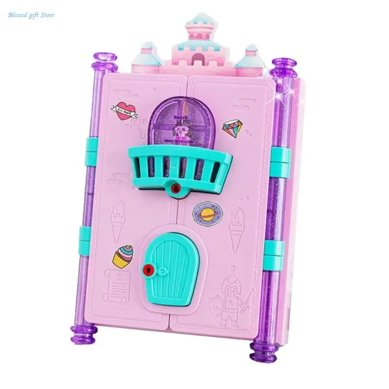 with Lock and Keys Plasitcs Book Toy for Kids Gift Set with Stickers Staionery Accessories for Girls