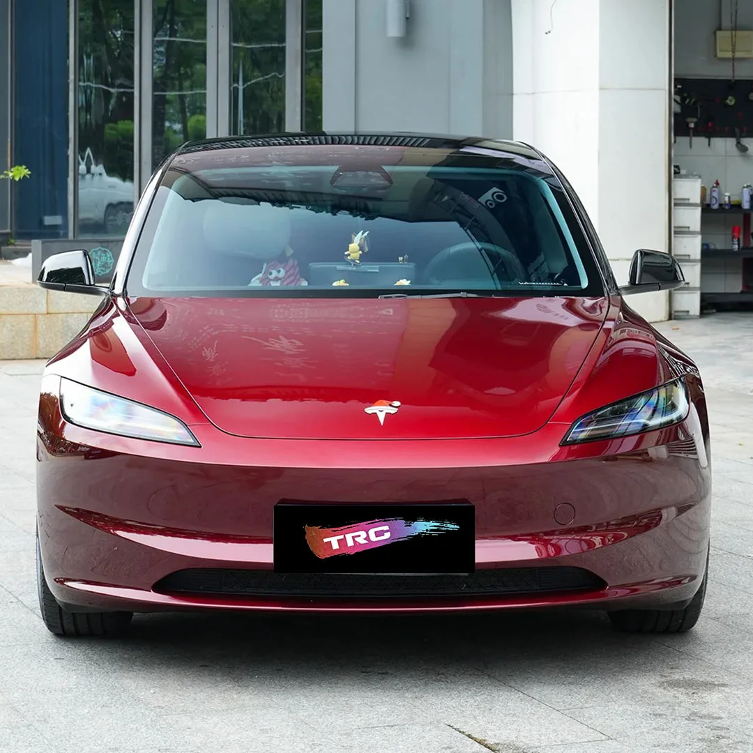 TRG film high-quality vehicle color changing film: liquid metal dragon blood red (glossy PET vinyl film - original car paint