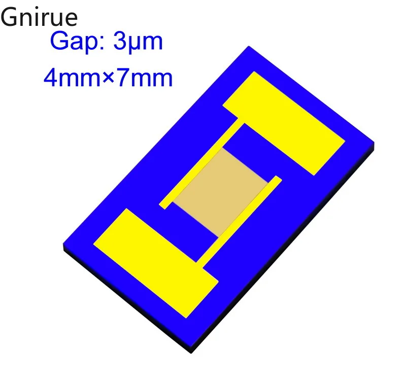 Gnirue 3um Silicon-based Forked Electrode Micro Capacitor Gas Humidity Biosensor MEMS Photoelectric Detection