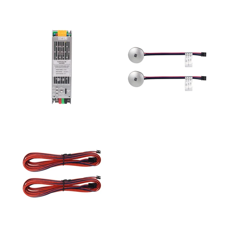 

JAJA 2In1 Stair Light Controller With Motion Sensor 24V 400W Delay OFF Staircase Hallway Lighting Controler