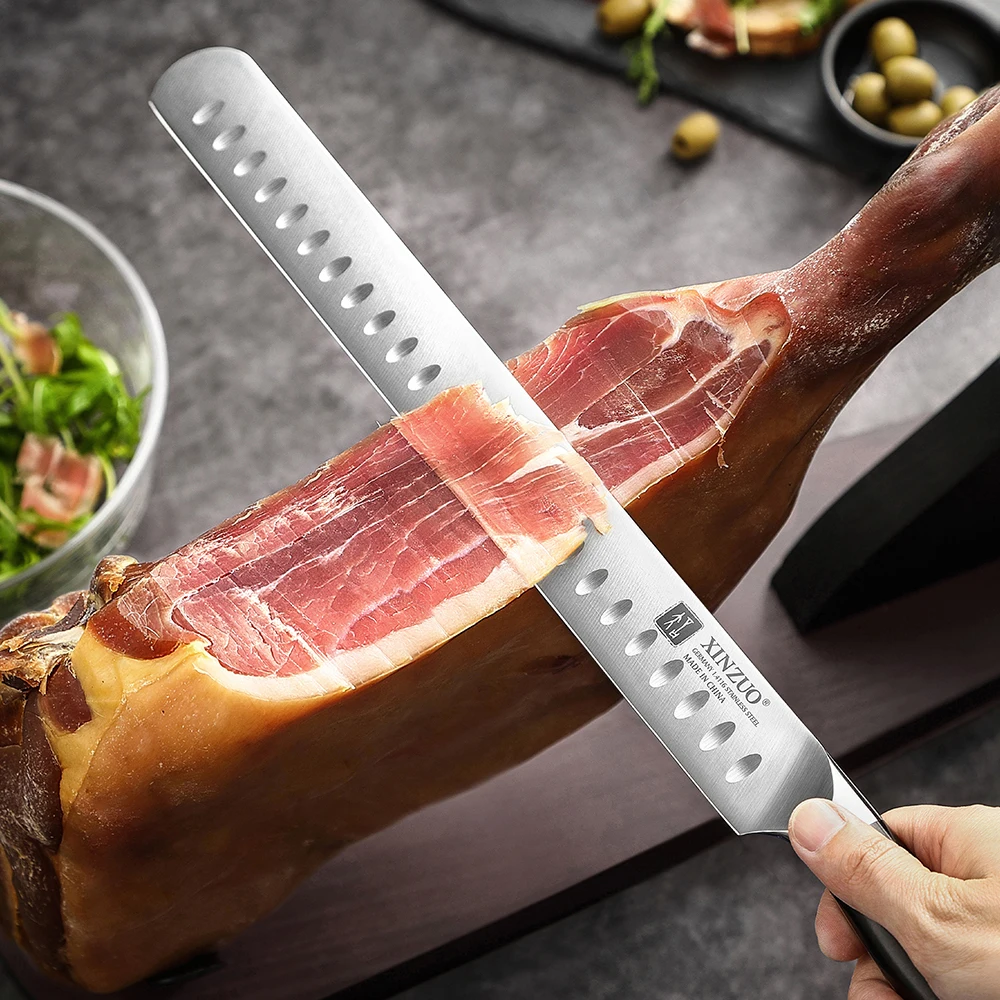 Xinzuo 12" Granton Carving Knife — photo 6