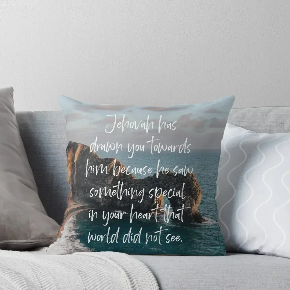 

JEHOVAH HAS DRAWN YOU TOWARDS HIM (Sea) Throw Pillow Sitting Cushion pillowcases for sofa cushions pillow cover christmas pillow