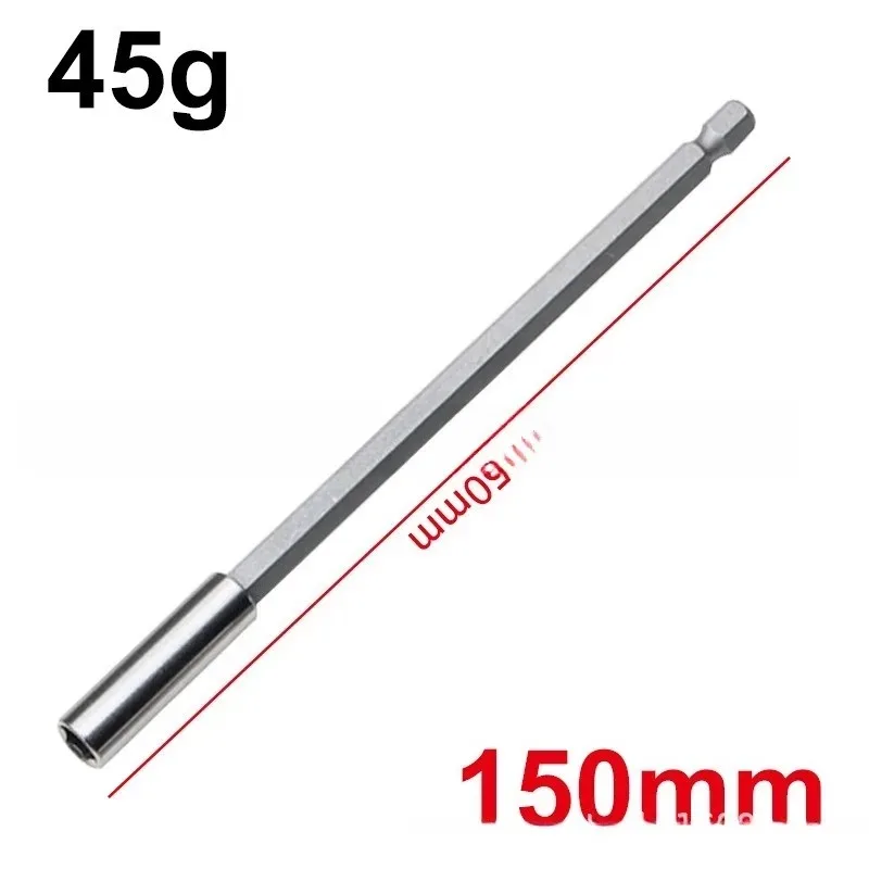 60/75/100/150mm 1/4クイック六角ハンドル延長接続ロッド交換用六角ハンドル延長ロッドバッチヘッドジョイント