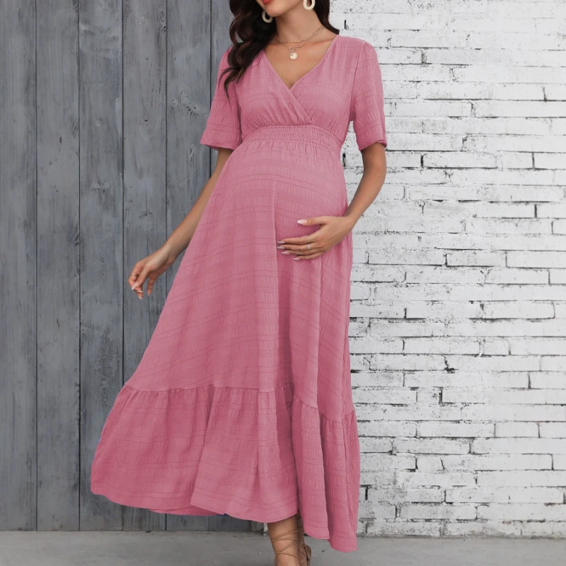 فستان للنساء الحوامل بفتحة رقب - مراجعة Maternity Wear وسعره