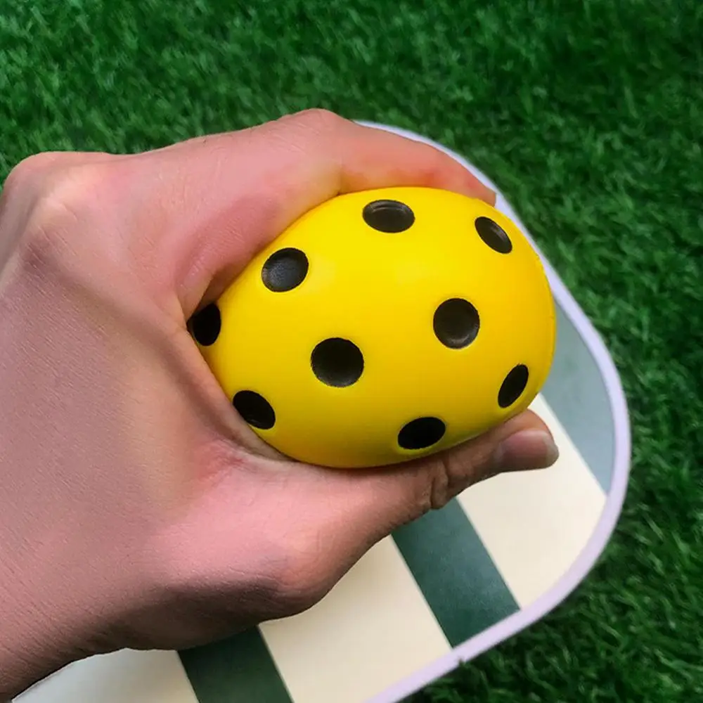 Neuer 1 Stück Geräuschloser Pickleball für Indoor-Unterhaltung, Geräuschloser Übungsball aus PU-Schaum, Hohe Sprungfestigkeit, Stört Niemanden – Detail 9