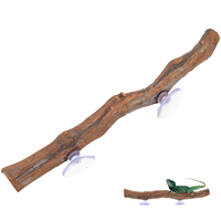 Climbing Toy Wooden Grapevine Stand Bearded Dragon Accessories Reptile Habitat Decor Pet Lizard Standing Rack Tree Branch