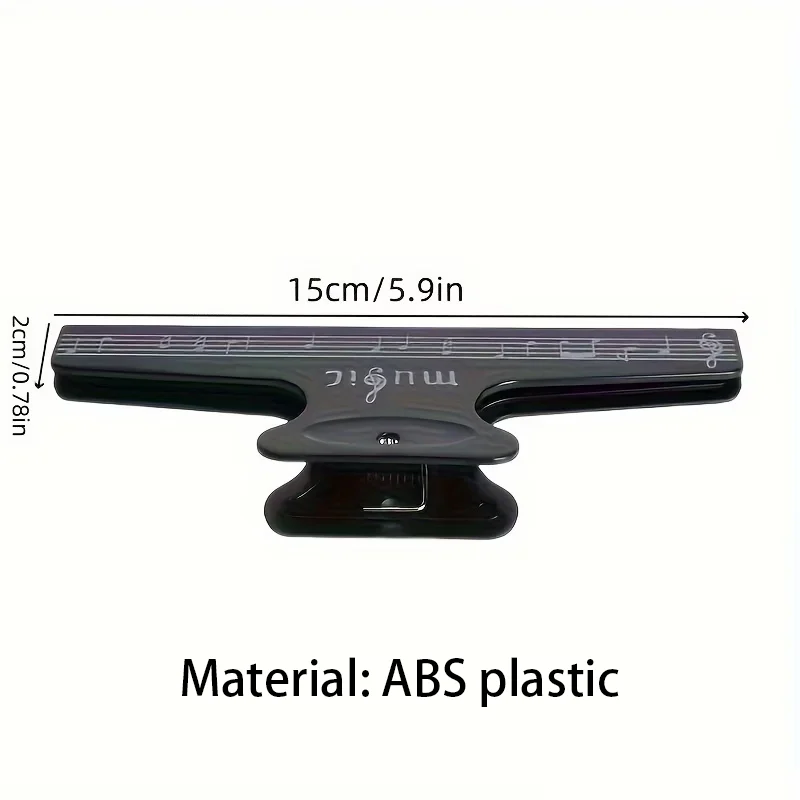 Sheet Music Clips for Piano & Drum Music Books, Five-Line Staff Paper Holders, Musical Instrument Stationery