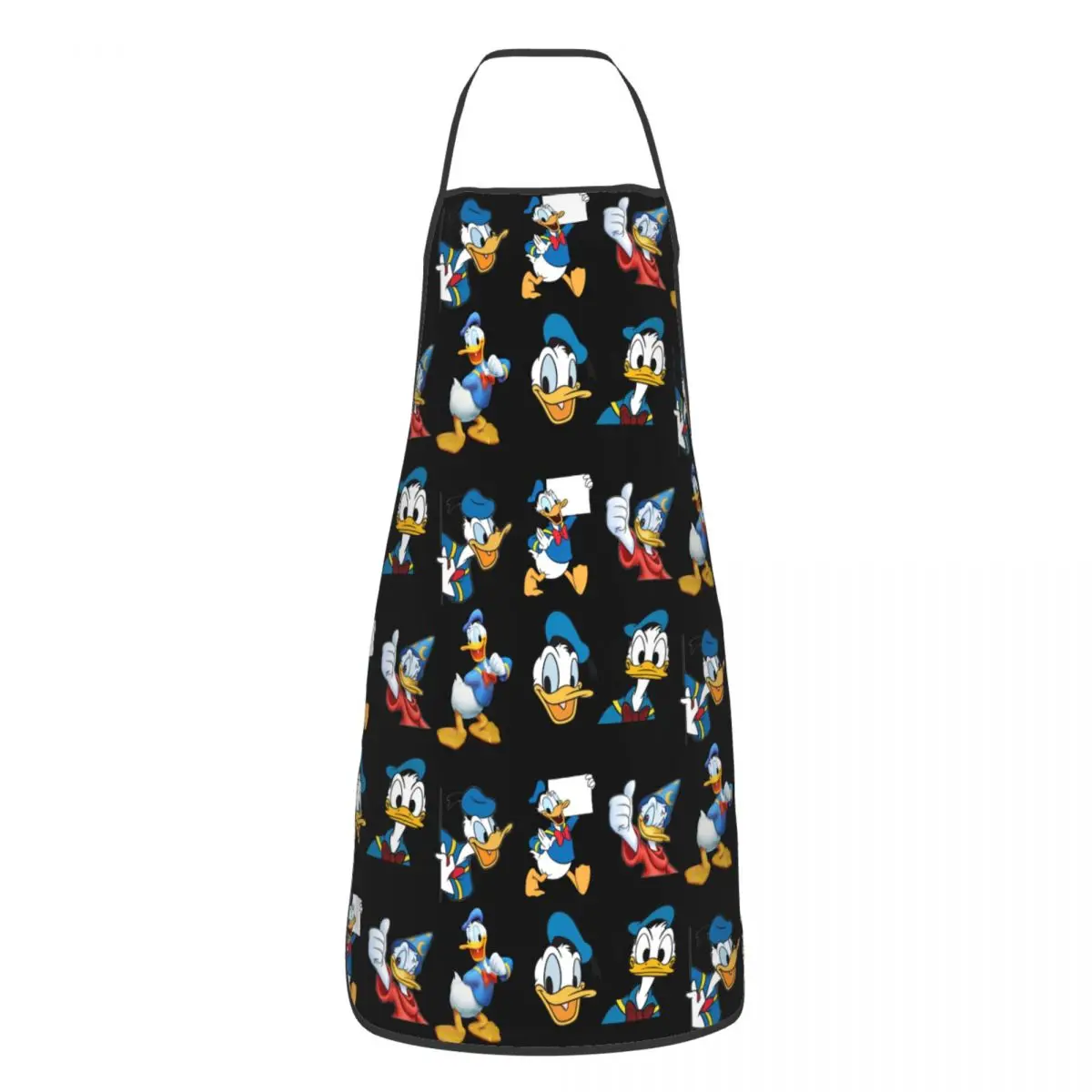 Custom Donald Duck Comics Aprons for Men Women Cartoon Adult Unisex Kitchen Chef Bib Tablier Cuisine Cooking Baking Painting