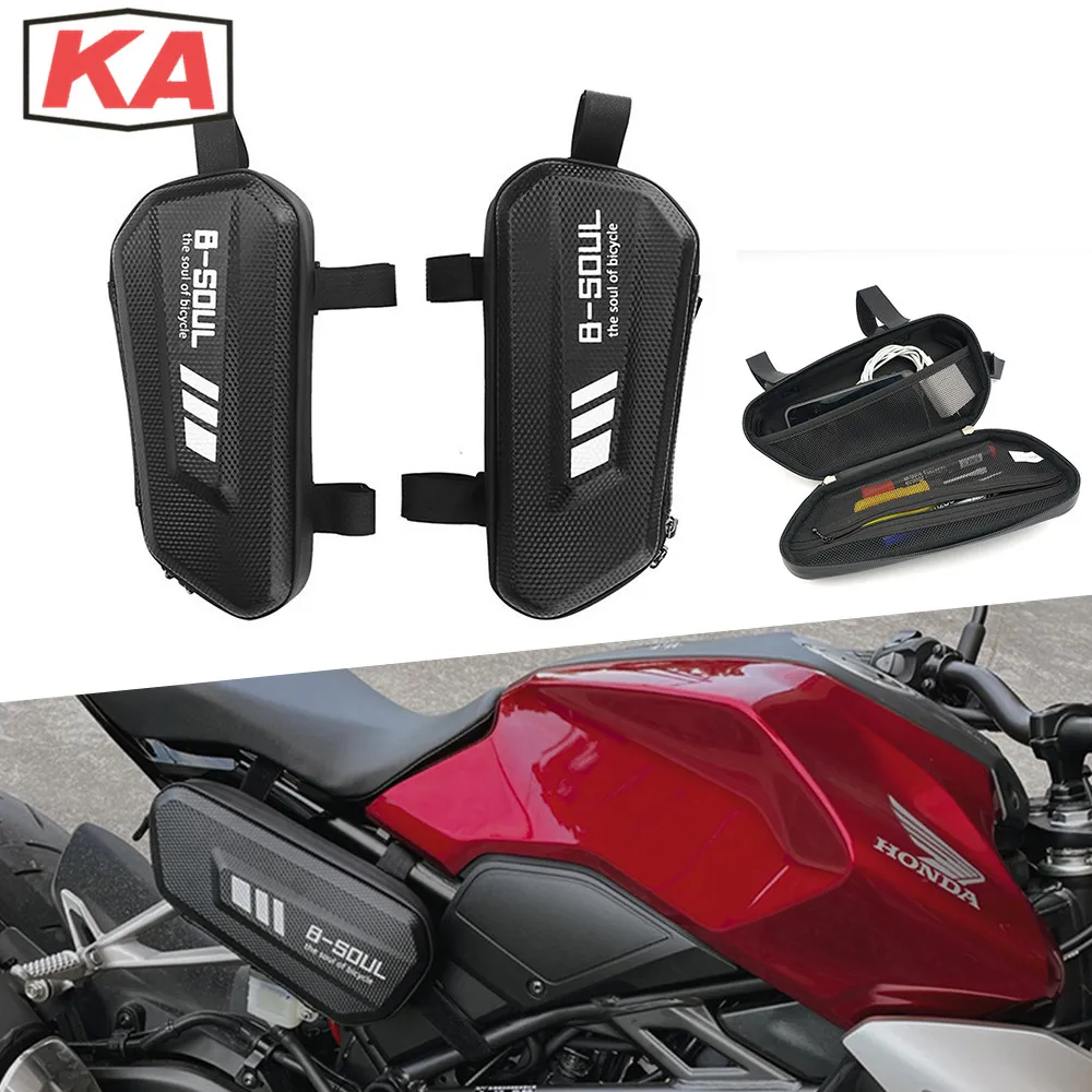 

For Honda CB125R CB150R CB190R CB250R CB300R CB400 CB500X CB500R CB650R CB650F CB1100 Hard Shell Package Side Bag Triangle Bag