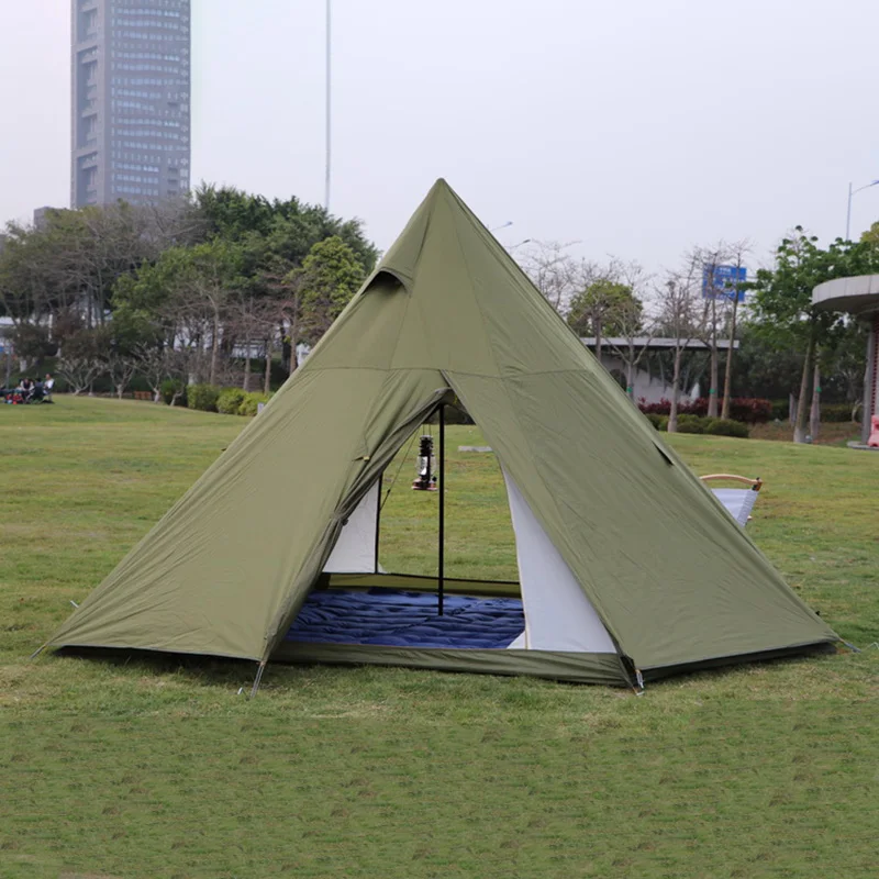 

Ultralarge 3-4 Person Use 325*230*200CM Double Layer Waterproof Windproof Comfortable Camping Tent Large Gazebo Sun Shelter