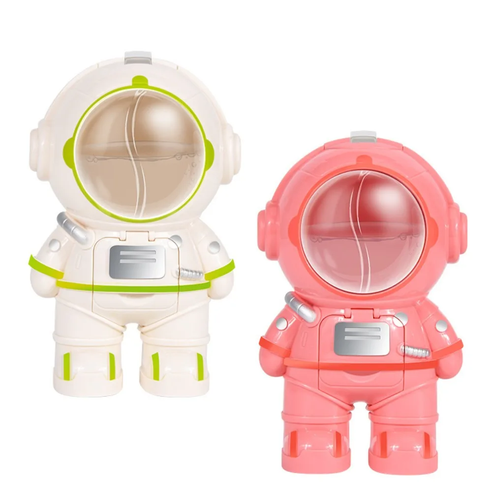 New Astronaut Water Bottle With Water Cup Strap Water Dispenser Pink White Mini Leisure Cup Boys And Girls