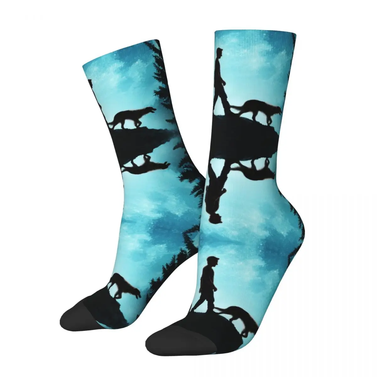 

Happy Funny Men's compression Socks Forest Vintage Harajuku Strays Hip Hop Novelty Casual Crew Crazy Sock Gift Printed