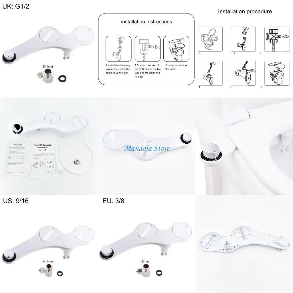 

U2JC Non-Electric Mechanical Bidet Water Clean for Bathroom Toile