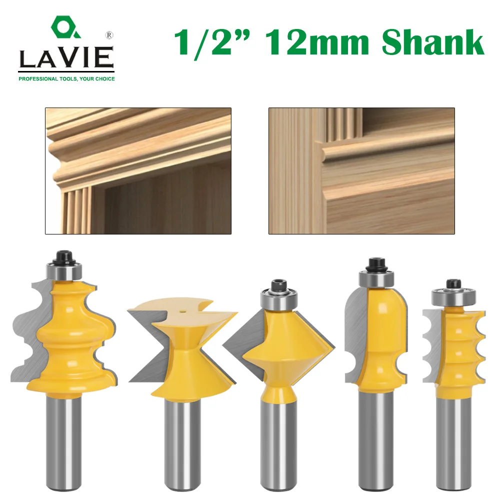 1/2 handle 12 high grade 5 cabinet door line milling cutter Woodworking milling cutter Lace knife Cabinet door top line knife ch