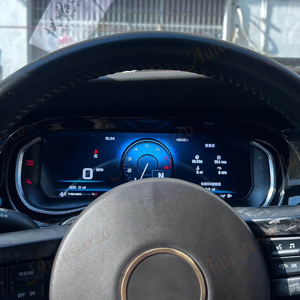 Car Digital Odometer Screen Carplay for Ford Mustang 2009-2014 Auto Speed Meter Virtual Cockpit Digital Cluster Head Unit
