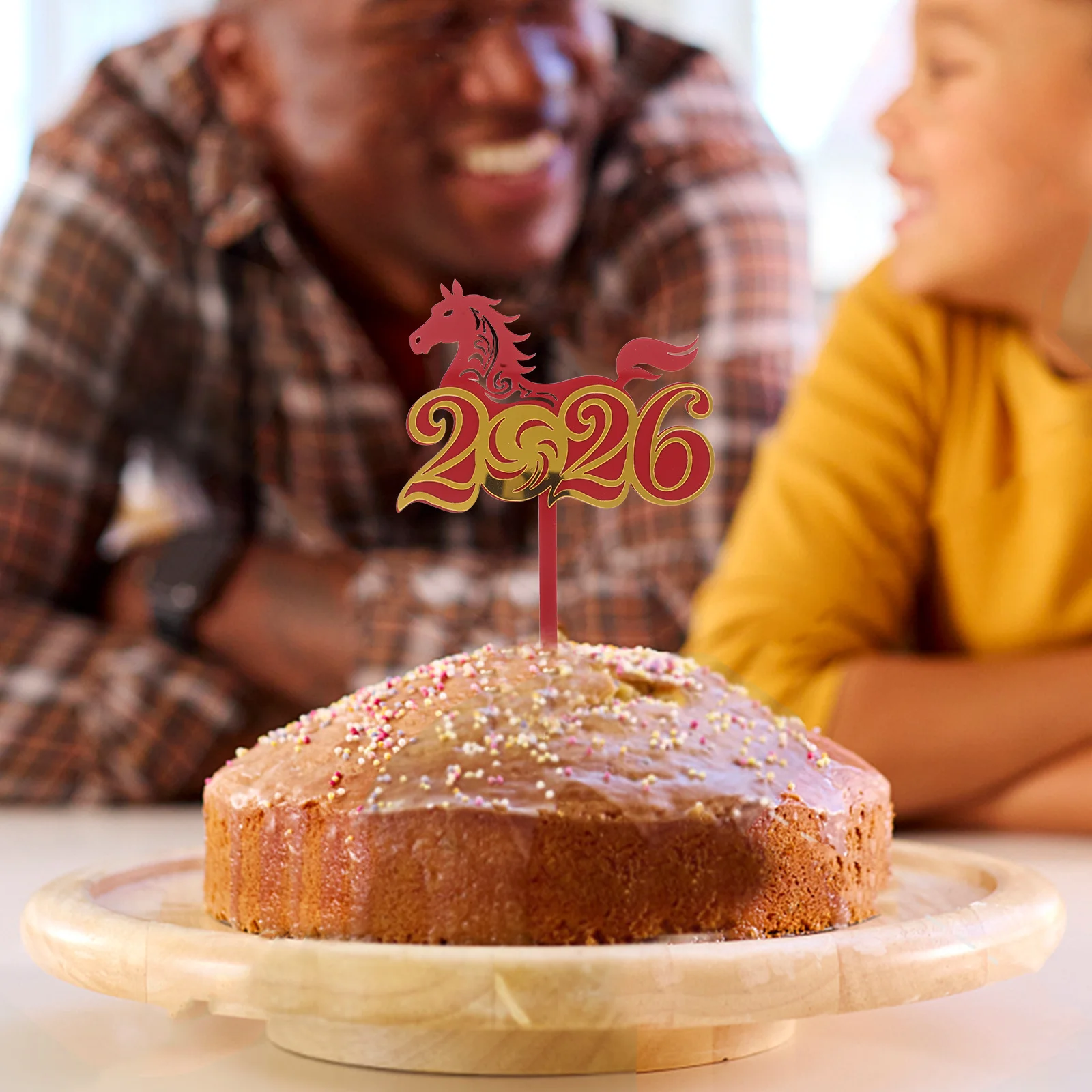 

10Pcs Horse Theme Cake Toppers Acrylic 2026 New Year Birthday Decor for Sweet Cake Decoration Horse Party Cupcake Topper