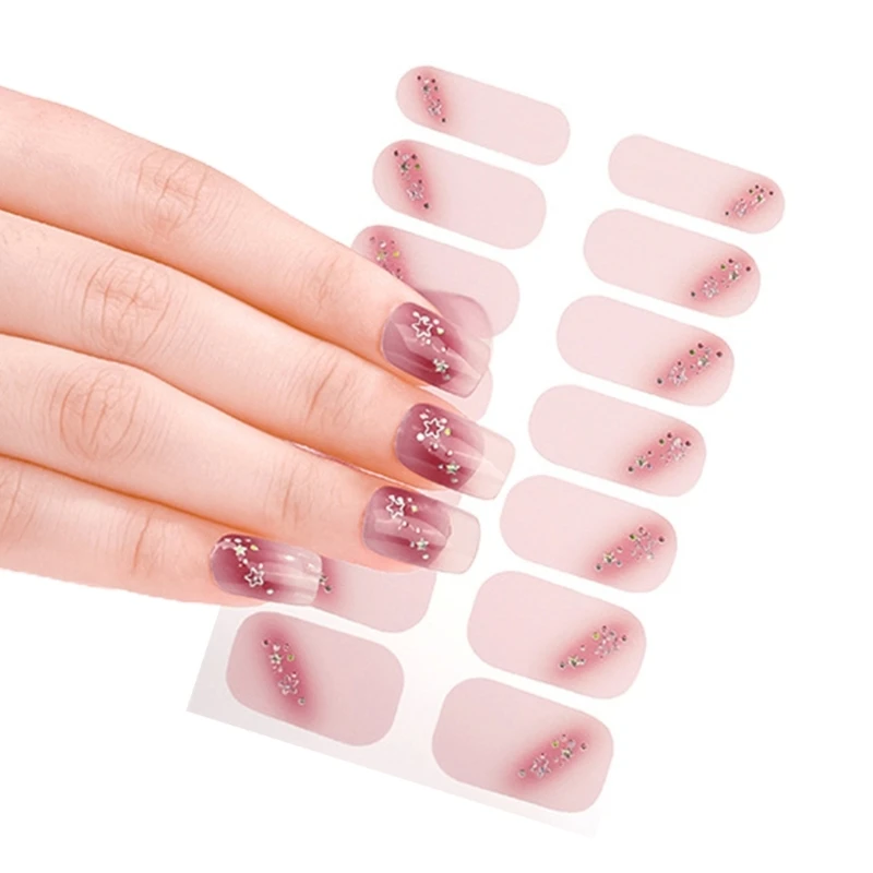 T4MB Nails Arte adesiva Tiras unhas unhas adesivo unhas unhas full gels tiras unha
