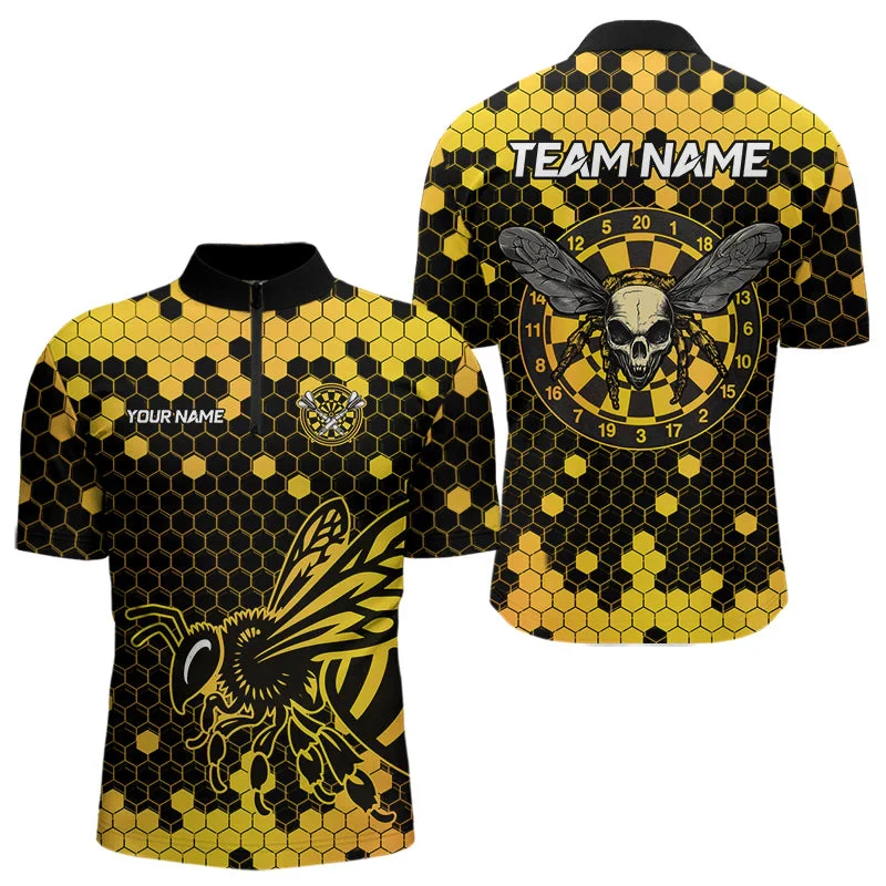 PLstar Cosmos' new personalized 3D printed red dart pattern polo shirt, unisex, casual team throwing sports series -30