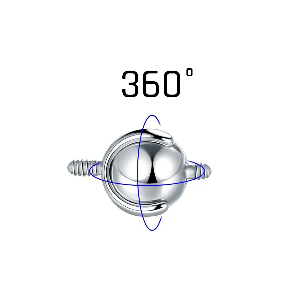 F136 Titanium Internally Thread Balls Piercing Tragus Accessories Barbell Helix Piercing Cartilage Earrings Jewelry wholesale