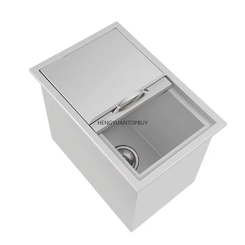 

For Business Commercial Large Capacity Kitchen Drop in Ice Bin Cooler Stainless Steel Ice Storage Bin for Bar Counter Restaurant