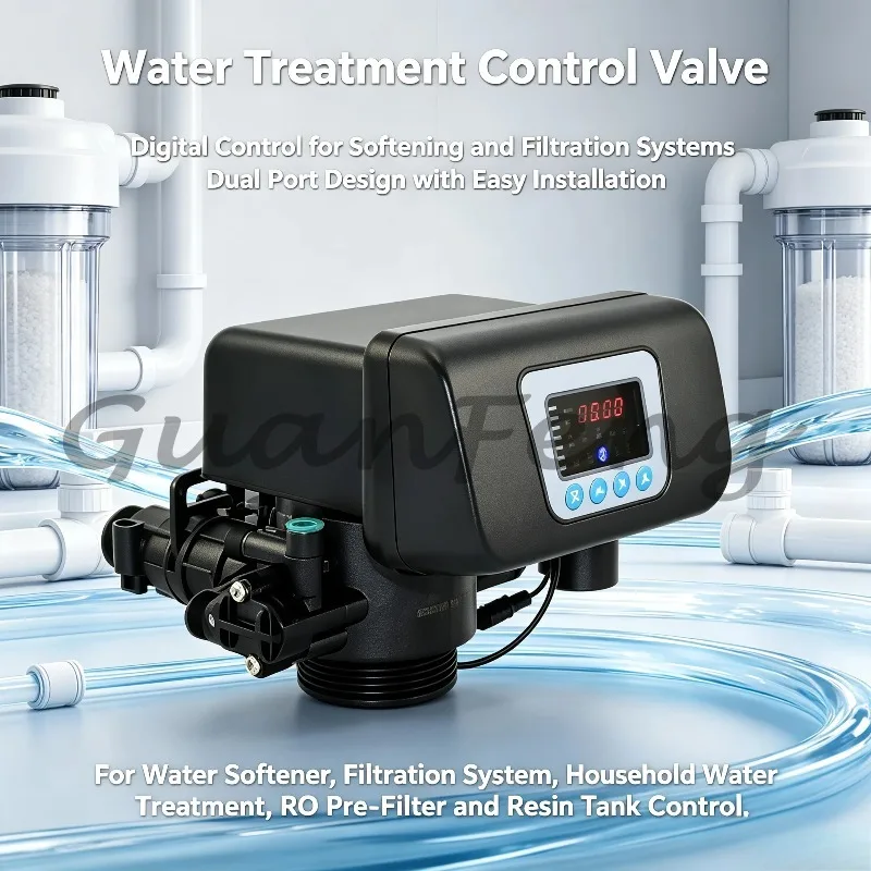 Clock flowmeter soft water valve 4 tons automatic water softener control valve F63C1/F63C3