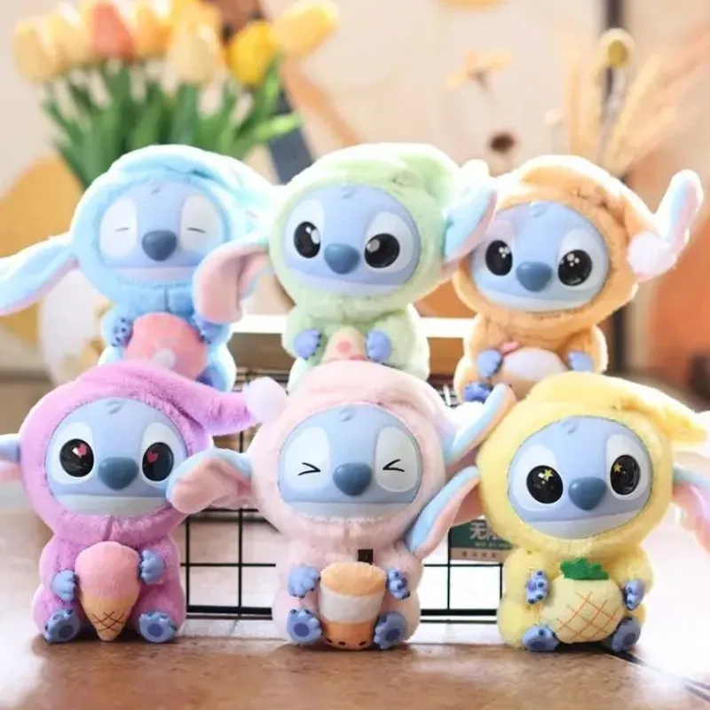 

Disney Stitch Eat someting Before Sleep Vinyl Blind Box Cute Plush Pendant Dolls Desktop Mystery Toys Collectors Birthday Gifts