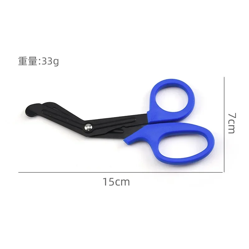 Sobreviver Resgate Scissor, Cortador de gaze, Tesoura de primeiros socorros de emergência, Corte de roupas ao ar livre, Jardinagem, Tesoura médica tática