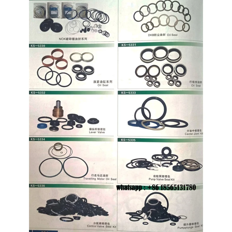 Komatsu Excavator Parts PC200-8 PC200-3 PC200-6 Pilot Valve Seal Kit Joystick Repair Kit PC200-5 PC200-7 Joystick button oil sea