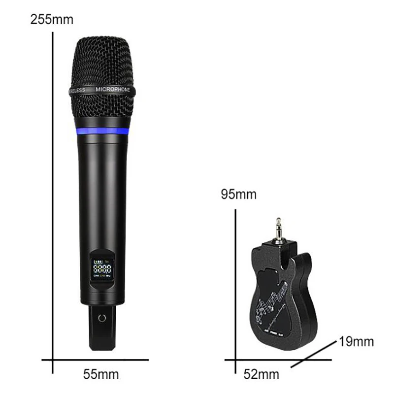 Imagem -03 - Microfone sem Fio Portátil Usb com Receptor Microfone Uhf Rca Ktv Karaoke Festa