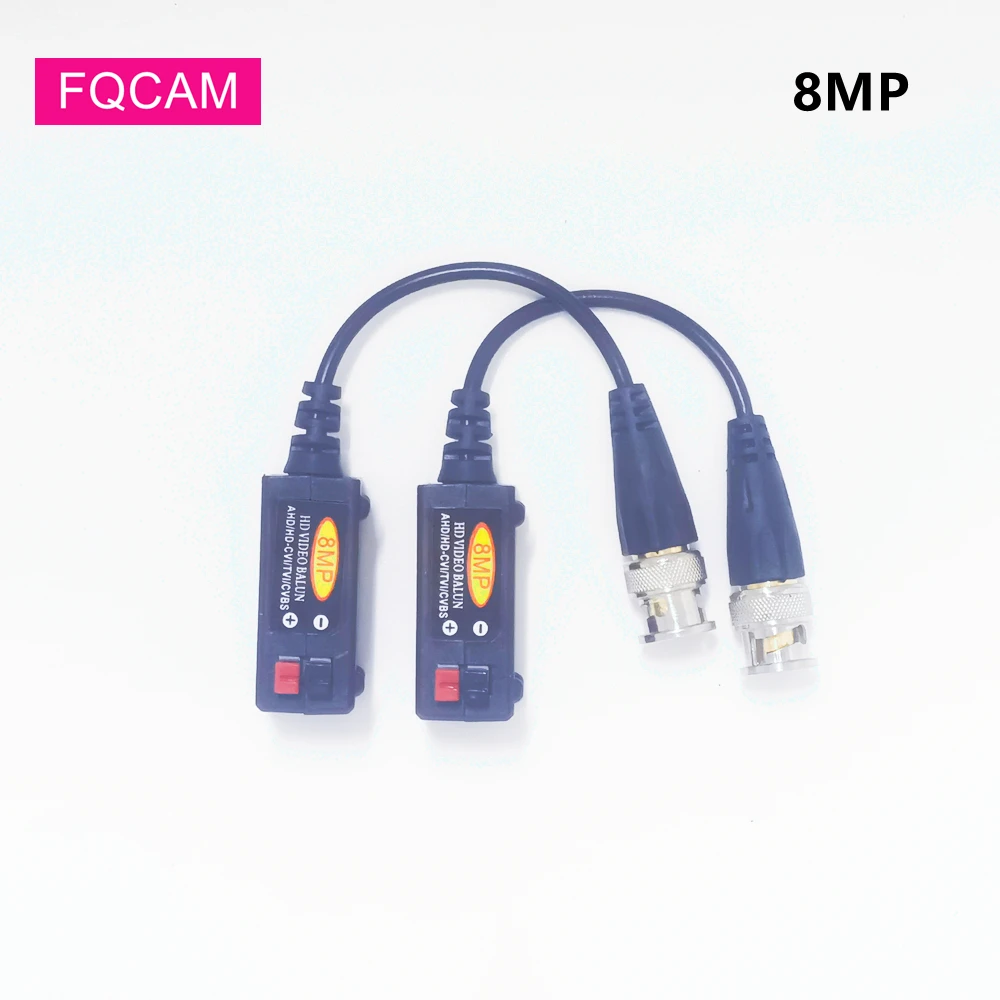 10 Pairs CCTV Camera Passive UTP Video Balun Transmission Cables Transceiver Twisted Pair Converter for HD 8MP Analog Camera