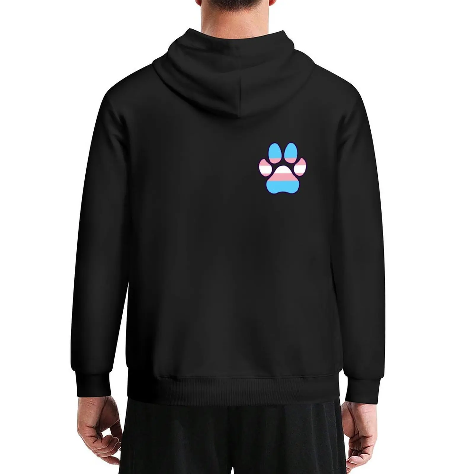 

Furry pride transgender paw print Hoodie autumn men wear hooded shirt men's sweat-shirt hoodie for men