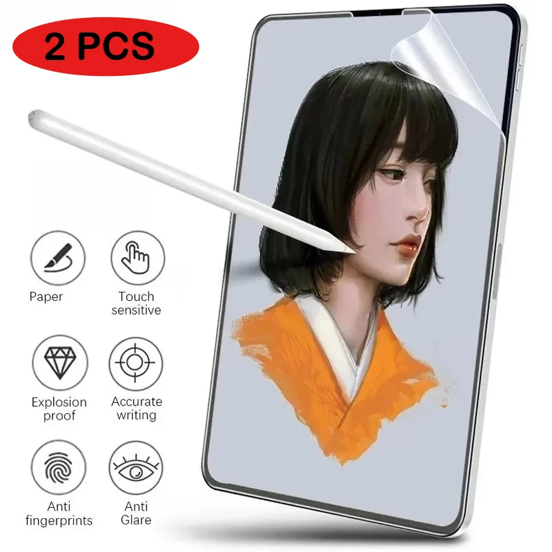 2PCS Paper Feel Screen Film for 2025 New SAMSUNG Galaxy Tab S11 S10 FE Plus S9 Plus S7 FE S8 S6 Lite A11 A9 Plus Protector Film