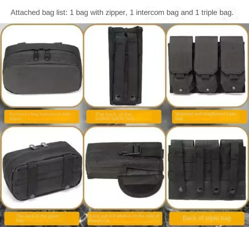 Child Bulletproof Vest Camouflage Tactical Body Armor Level III Breathable Multi Functional 6094 Vest Stab Proof view 5