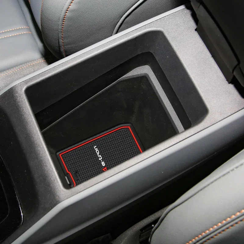 14pcs For Audi Q4 E-tron Car Styling Interior Anti-Slip Mat Cup Holder Mat Door Groove Pad Cushion Rubber Mat Accessories