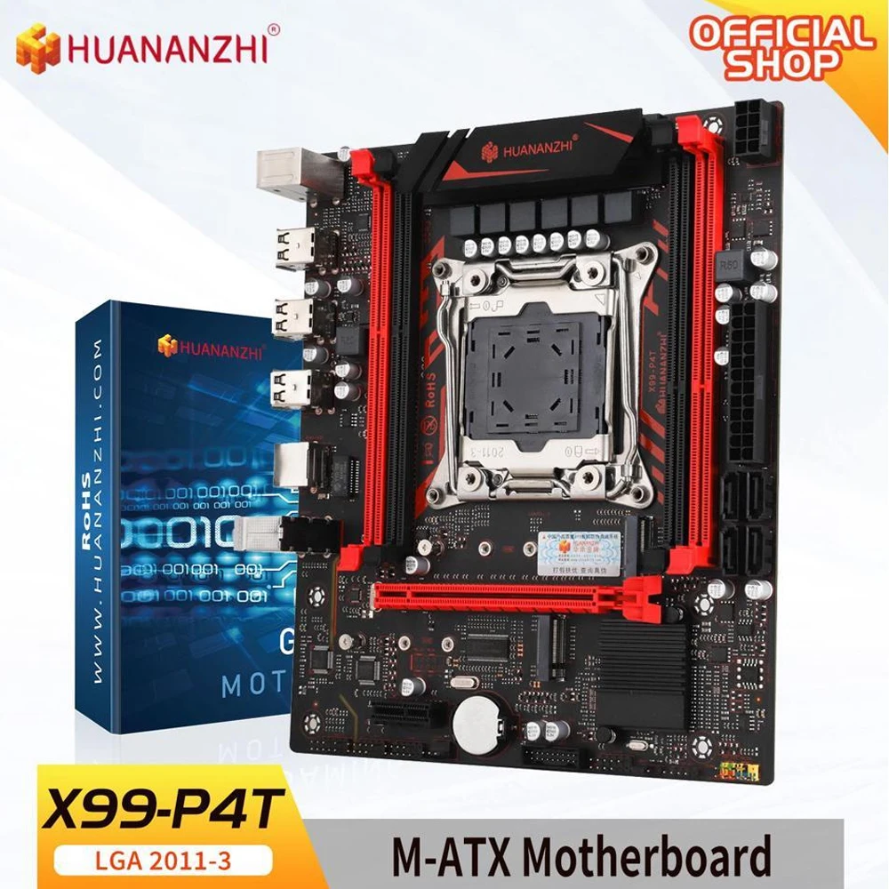 

Материнская плата HUANANZHI X99-P4T с поддержкой платформы LGA2011-3, двухканальный процессор DDR3 1866/1600/1333 МГц, 128 ГБ SATA2.0, 3 Гбит/с