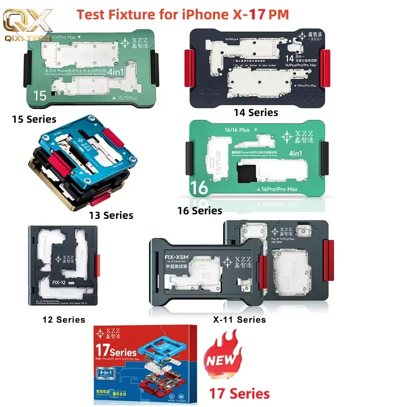 Тестер XZZ iSocket для проверки слоев материнских плат iPhone X, 11, 12, 13, 14, 15, 16, 17 Pro Max, платформа для ремонта функций логических плат и микросхем
