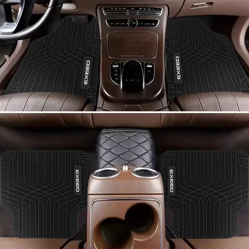 奇瑞-exeed-qq-tiggo-2-4-8-3-7-pro-t11-arrizo-3-a13-iq-車用フロアマット-フルセット-滑り止め-オートカーペット-防水-全天候対応