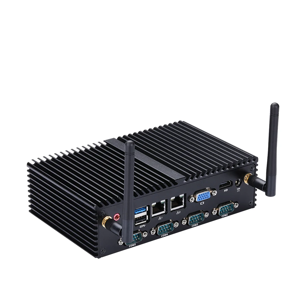 Qotom – Mini PC Q190X J1900 Q192X, processeur SOC N2920, faible puissance, 7 COM, 2 LAN, Fanless, pour maison/Offce/banque