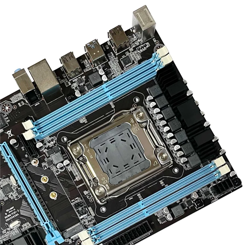 X79 Motherboard+SATA Cable+Baffle+Bracket LGA2011 M.2 NVME Gigabit LAN Support 4XDDR3 for Xeon E5 2630 E5 2660 V1 V2 CPU