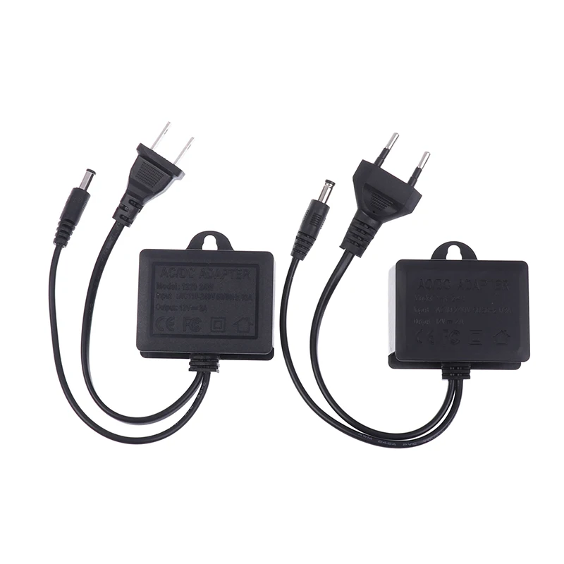 12V2A Водонепроницаемый IP66 для камеры Питание от сети переменного тока на открытом воздухе 100 В-240 В Адаптер преобразователя постоянного тока 2000 мА Светодиодный источник питания ЕС США Вилка