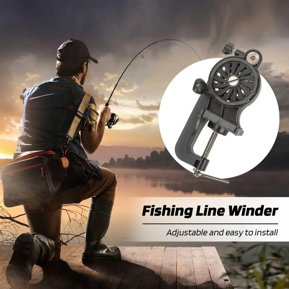 Fishing Line Winder Adjustable Single Shaft Spinning Reel Fish Line Recycler Spooler Winding Tool Machine Angling Accessories