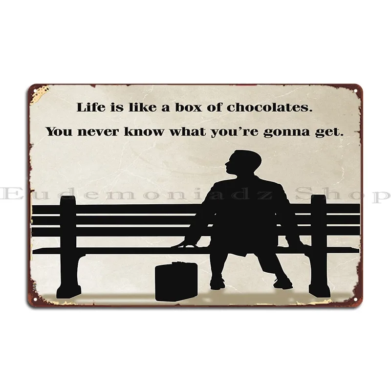 Master Gump Metal Plaque Garage Funny Custom Mural Printed Tin Sign Poster