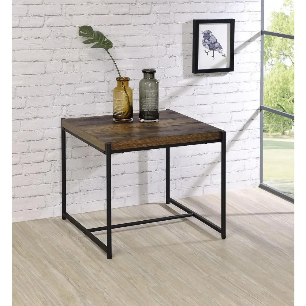 طقم طاولة قهوة ونهاية مكون من 3 قطع، طاولة أريكة خلف الأريكة، 21.50 بوصة طول × 47.00 بوصة عرض × 16.00 بوصة ارتفاع #2