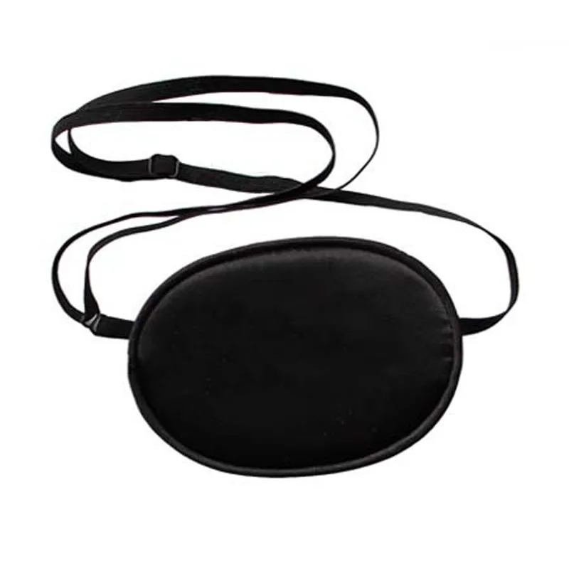 Single-eyed Upscale Real Silk Sleep Eye Mask One -eyed Amblyopia trainer Eyeshade Portable Soft Eye Patch Mask Case MR088