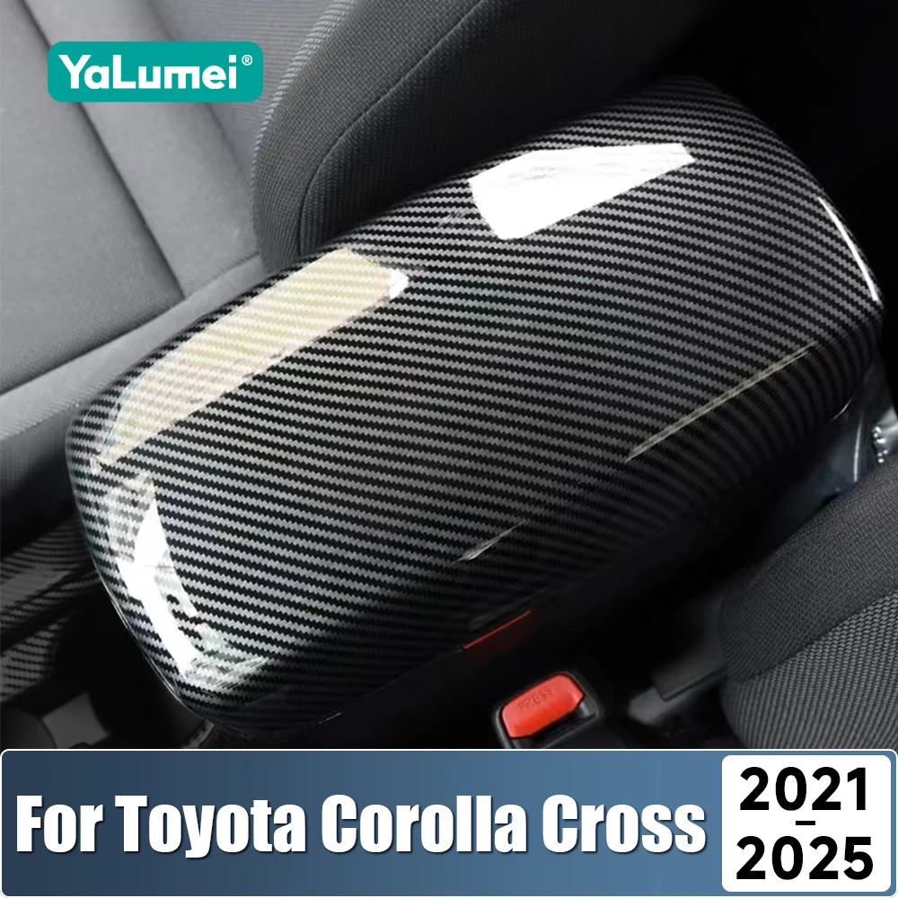 

For Toyota Corolla Cross XG10 2021 2022 2023 2024 2025 Hybrid ABS Car Center Console Armrest Box Protector Cover Accessories
